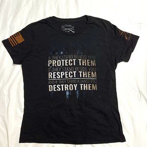 DISCONTINUED DESIGN - NWOT Women's PROTECT, RESPECT, DESTROY T-Shirt